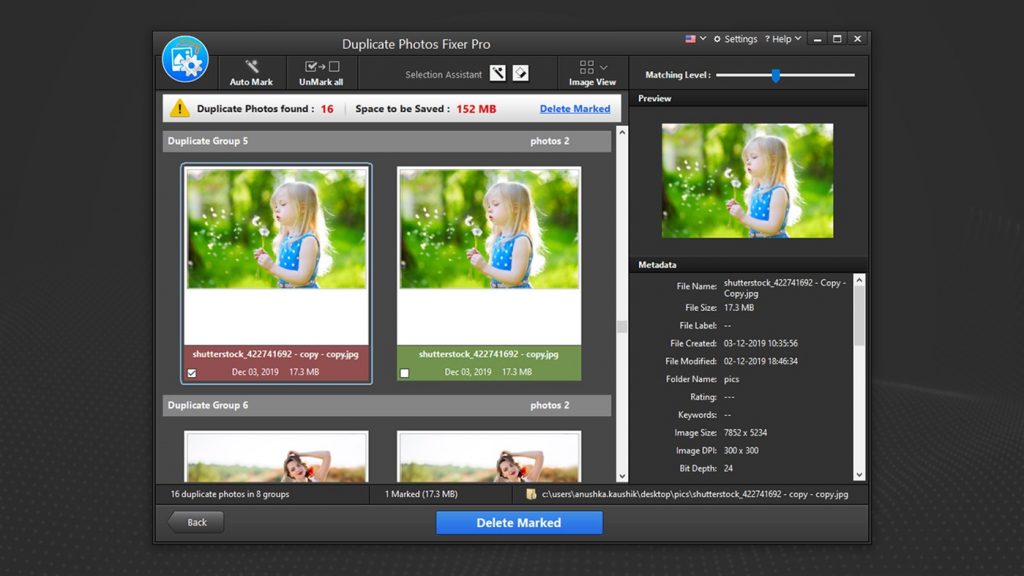 does duplicate photo fixer pro work on videos