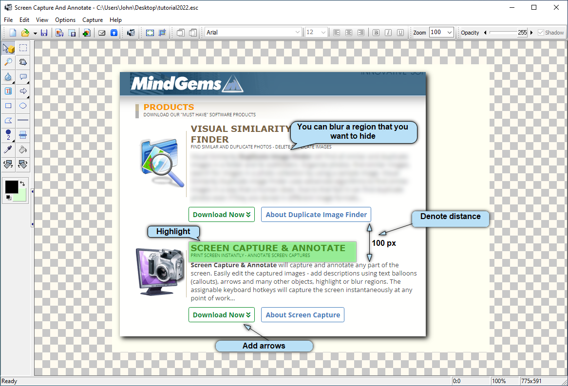 how to make a screen annotation software