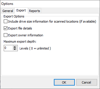 folder file list export to .csv